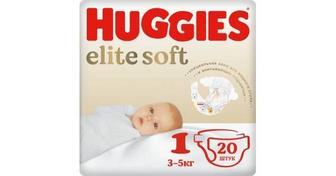 Подгузники Huggies elite soft 1