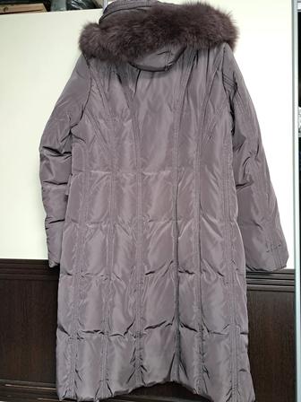 Пуховик длинный 48-50 на рост 165-175 гусиный пух