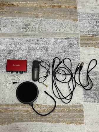 Набор для звукозаписи (Focusrite, Takstar)