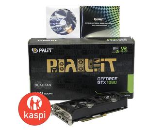 Видеокарта 6Gb Palit NVIDIA GeForce GTX1060 Питание 6 pin