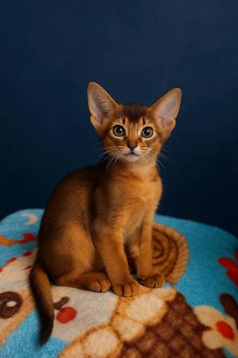 Абиссинский котенок, девочка (абиссинские котята, абиссины)