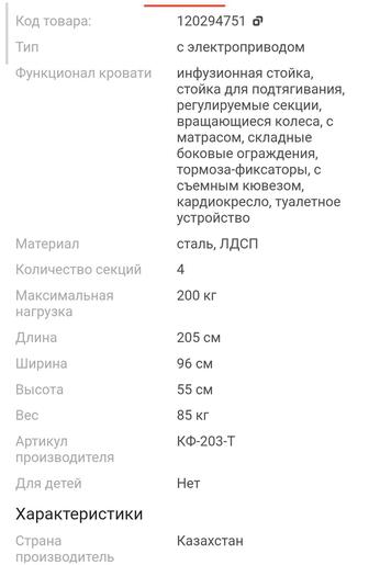 Кровать медицинская