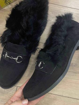 Лоферы теплые женские 40 размер