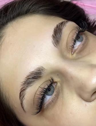 Наращивание ресницы и ламинирование