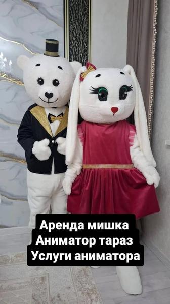 Аниматор Мишка Тедди и Зайчик