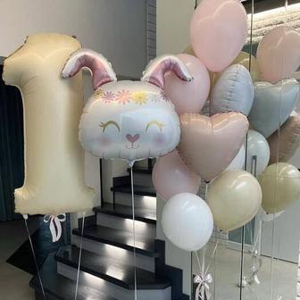 Гелиевые шарики для девочки