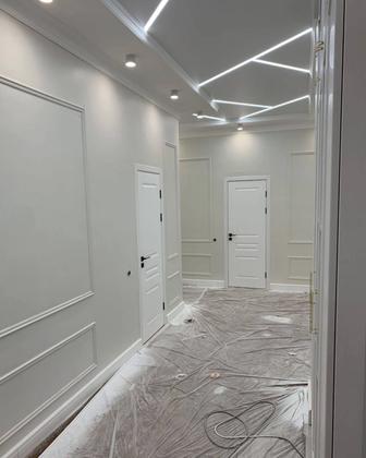 Обделка, ремонт, покраска стена, декор, левкась,