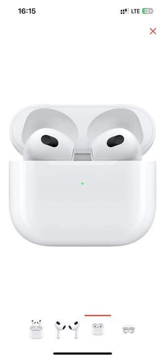 Наушники Apple AirPods 3 with Lightning Charging Case белый