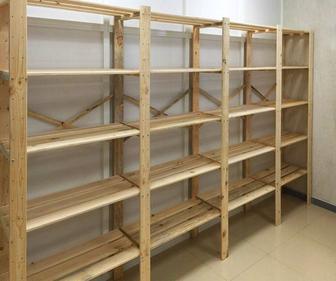 Изготовление стеллажей из дерева