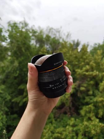 EF объектив Samyang 8mm f3.5 FISH-EYE CS