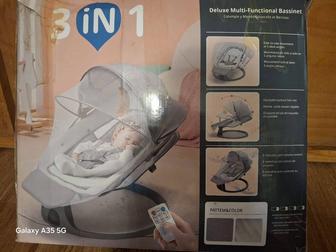 Детский шезлонг качалка 3в1