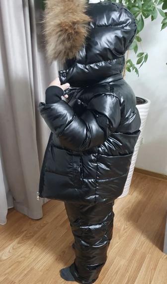 Стильный зимний костюм для мальчика! Зимняя куртка! Комбинезон! Р-р 110