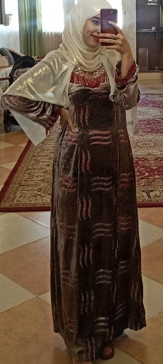 Женское платье, платье для покрытых, платье для мусульманок, нарядное