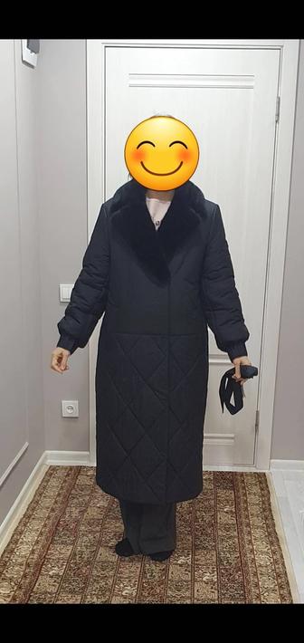 Плащ зимний женский теплый