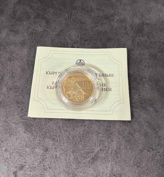 Продам золотую монету Ош 3000, Кыргызстан, Proof