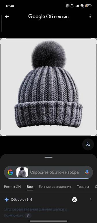 Зимняя шапка