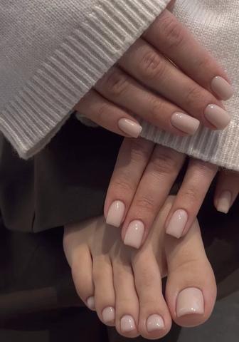 АКЦИЯ! Маникюр педикюр с гелевым покрытием