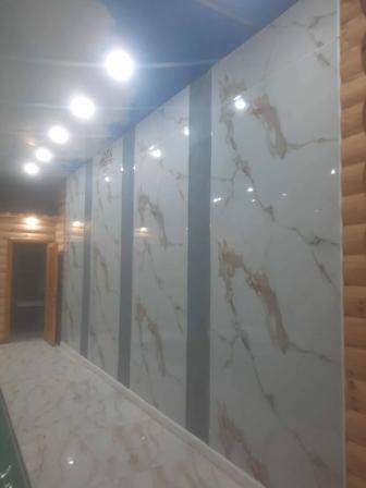 Гибкий мрамор монтаж