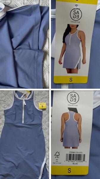 Летнее платье спортивного стиля на размер S