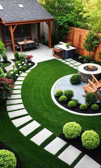 Озеленение территории ландшафтный дизайн