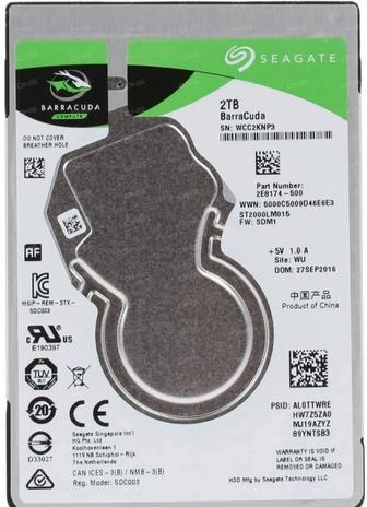 Продам жёсткий диск 2,5 дюйма 2 Tb HDD Seagate