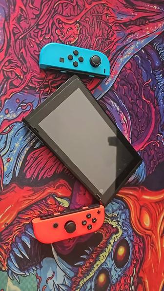 Nintendo Switch прошиваемая, 1 Ревизия, игры и 64Gb карта памяти