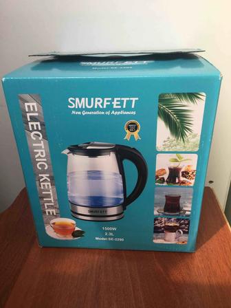 Продам новыйэлектрический чайник, отличный, марка SmurfEtt