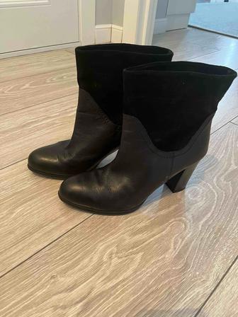 Полусапожки Италия натуральная кожа комбинированная с замшей