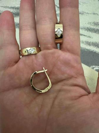 Серьги 585 Турция кольцо продано