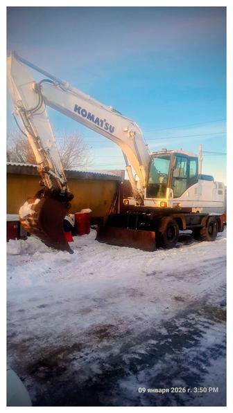 Услуги колесный экскаватор вес 21тонна ковш 1 куб