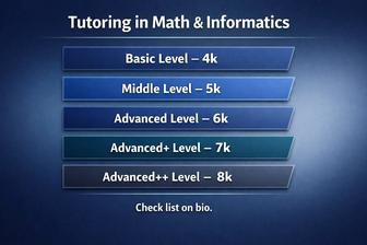 Репетитор по математике и информатике.