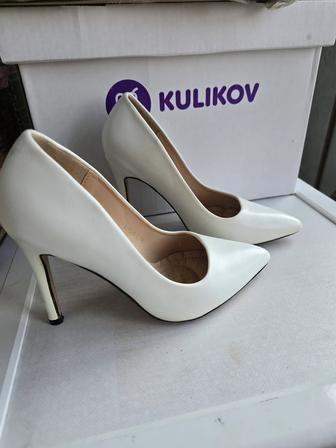Туфли белые каблук 10 см
