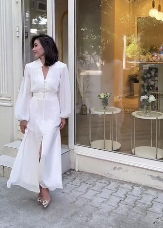 Белое платье от Lussabitovna