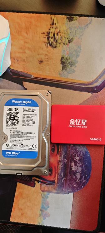 Продам жосткий диск на 500 и sata на 240 гб