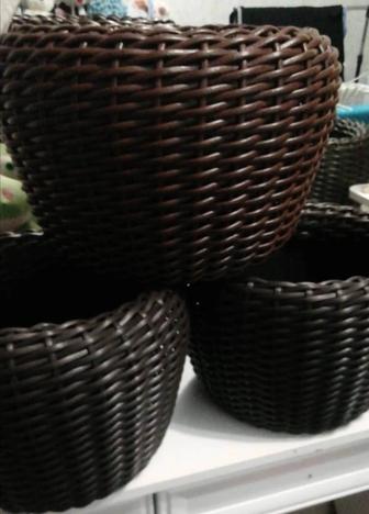 Кашпо из ротанга 12л.