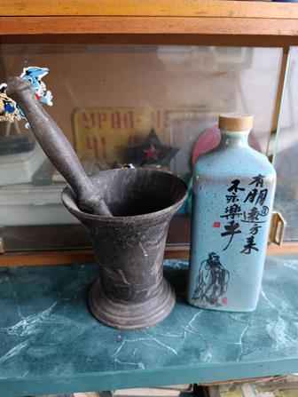 Чугунная ступа старинная редкая