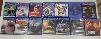 Диски, игры PS4