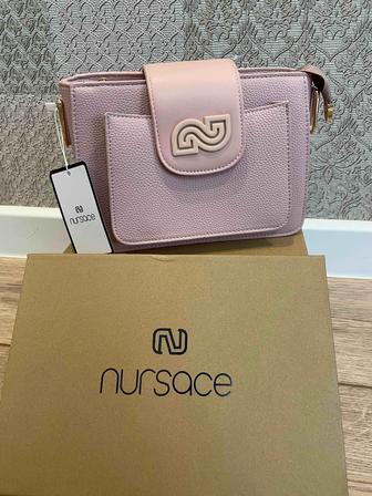 Сумка Nursace люкс качество. новый. Ақ и пудра цветі бар