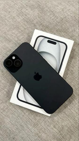НОВЫЙ iPhone 15, черный, 128гб, состояние аккумулятора 100%