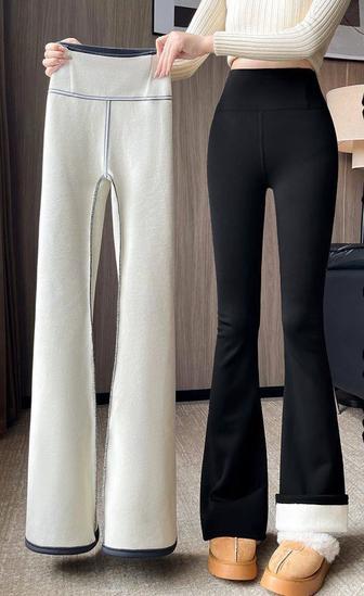 Утепленные брюки клеш