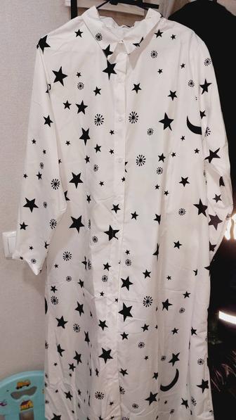 Платье длинное х/б