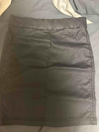 Юбка кожанная