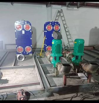 Монтаж систем отопления водопровод и канализация.