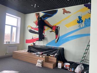 Художник.Художественная роспись стен школ,садиков,ресторанов.Мурад.