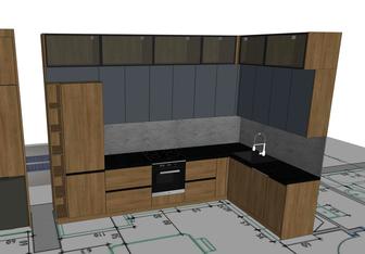 Услуги дизайнера Корпусной мебели в SketchUp