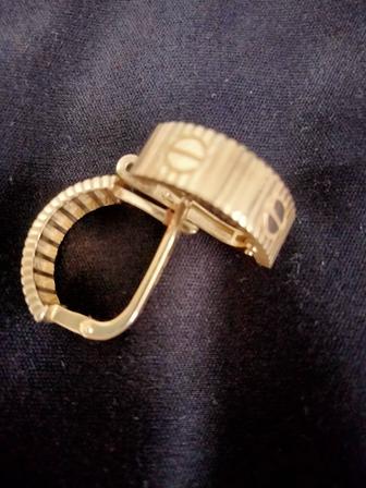 Серьги золотые Италия новый дизайн 3,29 грамм