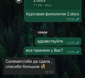 Рефераты, курсовые, отчеты по практике