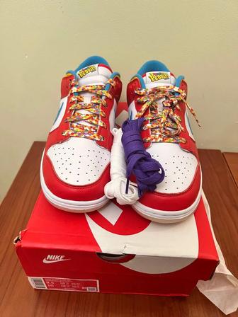 Dunk Low, fruity pebbles, LeBron James, 42 размер новые из Англии