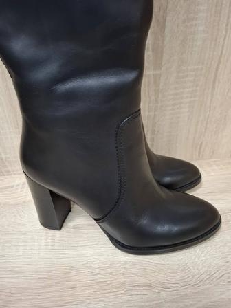 Продам сапоги демисезонные кожаные