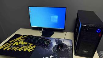 Игровой компьютер с монитором и полный комплект